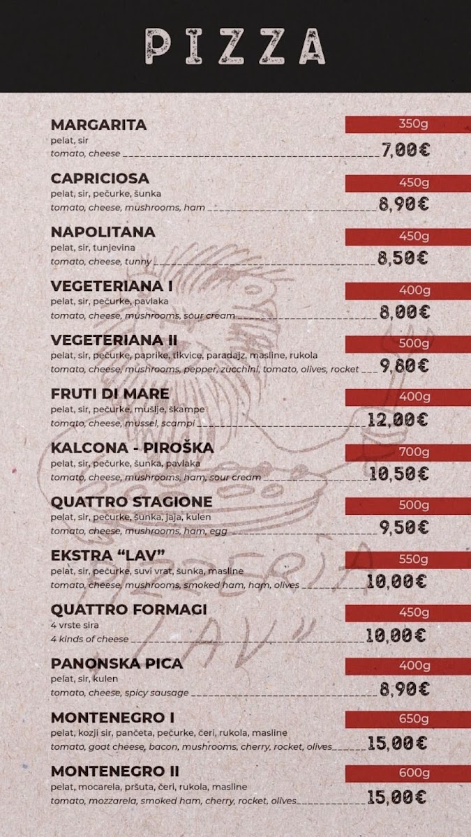 Menu Pizzeria Lav-3