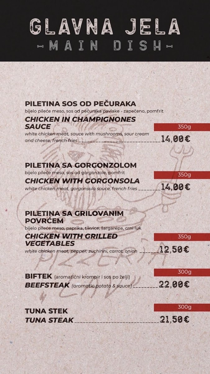 Menu Pizzeria Lav-5